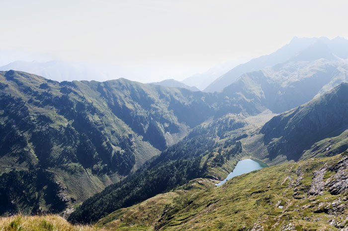 Lac vert vu de haut